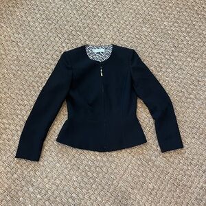 Tahari Women's Peplum Suit Jacket - Black